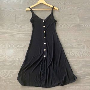 Wilfred Free Cotton button up black dress